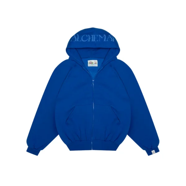 Alchemai Blue Zip-up Hoodie